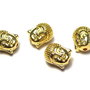 Margele din metal, auriu, 9.5x10x9 mm