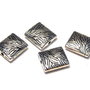 Margele din metal, argintiu antichizat, 10x9 mm