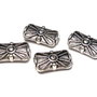 Margele din metal, argintiu antichizat, 15x9 mm