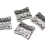 Margele din metal, argintiu antichizat, 21x18 mm