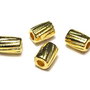 Margele din metal, auriu antichizat, 4x3 mm