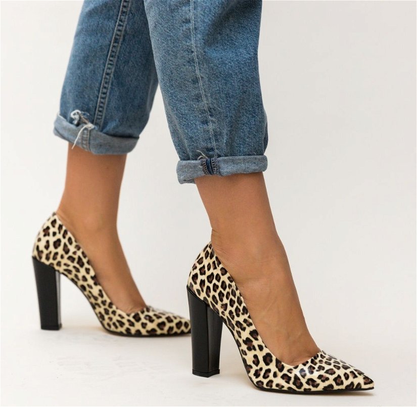 Pantofi Sohali Leopard
