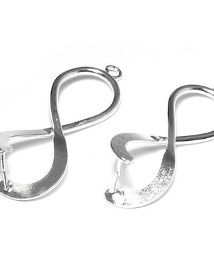 Accesoriu de agatat, argintiu, 35x12 mm