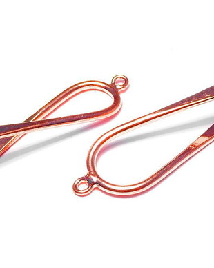 Accesoriu de agatat, rose gold, 32x10 mm