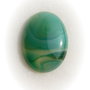 Cabochon agata dungata verde aprox 37.5x28x8 mm