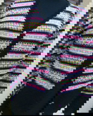 Nou-cardigan model rustic