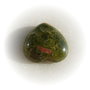 Inima cabochon unakit aprox 20x20x6 mm