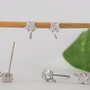 Baza cercei, argint 925 si cubic zirconia (1per)