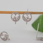 Baza cercei, argint 925 si cubic zirconia (1per)