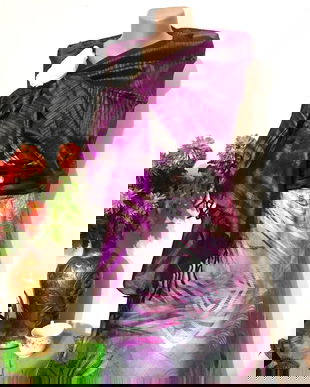 Rochie cu sal violet