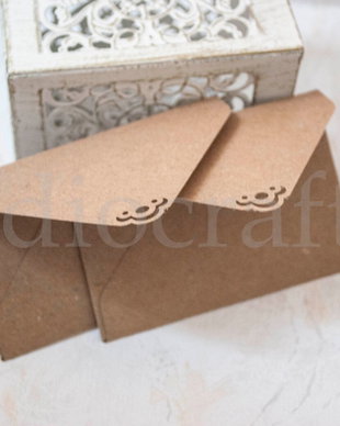 Set 25 plicuri Kraft decorative