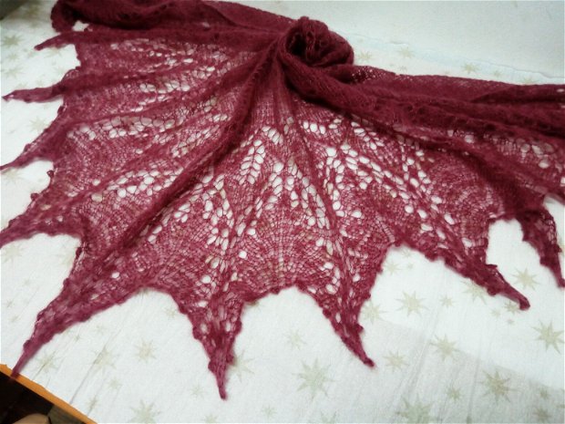 Șal tricotat 0045