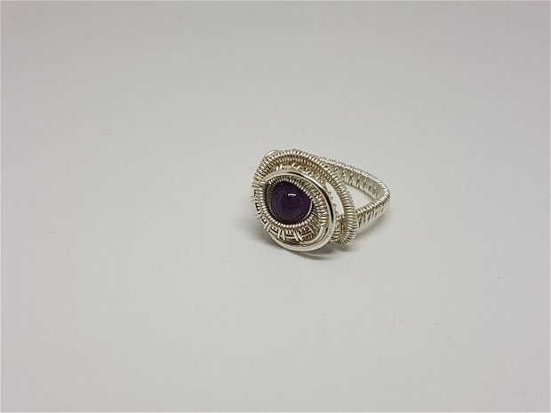 Inel handmade , inel din argint 925 , inel cu piatra naturala.