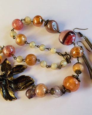 VINTAGE PASTEL-murano,bronz