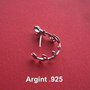 Agatatoare din argint .925 de aprox 28x19x7.5 mm pentru margea mare