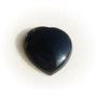 Inima cabochon din agata neagra aprox 25x25x5.5 mm