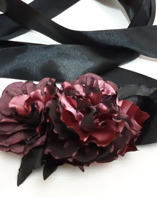 Brau cu flori textile