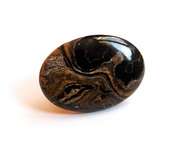 Inel supradimensionat din Argint 925 si Stromatolit - IN749 - Inel negru masiv, inel elegant pietre semipretioase, inel reglabil piatra mare, cadou aniversare, cadou sotie, cadou romantic, inel statement