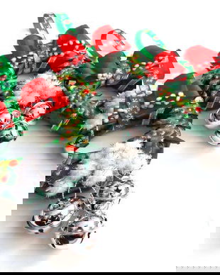 Ornament Craciun*Christmas wreath with bells*Coronita cu braduti si zurgalai*Coronita colindatoare*Ornament de Iarna