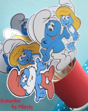 Toppers candy bar- Strumfi