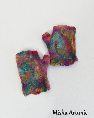 Vandut Manusi impaslite, fara degete, colorate