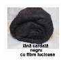 lana cardata-negru lucios