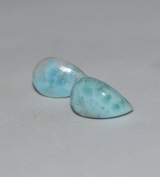 REZERVAT Set inel si cercei din argint 925 si larimar natural