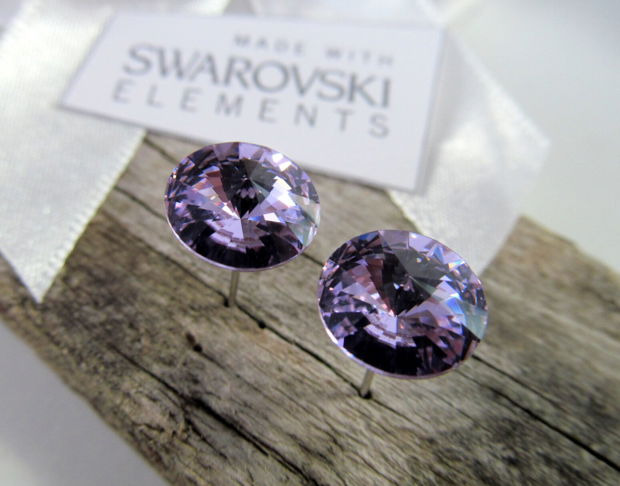 Cercei cristale Swarovski si oțel inoxidabil