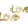 Link din alama, auriu, Love, 40x15 mm