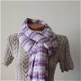 Fular circular tricotat manual, dama, Multicolor