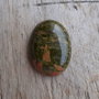Cabochon unakite. 40x30 mm