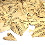 500 inimi decupate din hartie vintage, ingalbenita de vreme