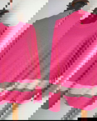 TORY & BURCH PULOVER CASMIR FUCSHIA