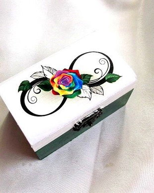 Cutie lemn decorata 35495
