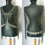 CARDIGAN CROSETAT MANUAL MATASE SI PERLE