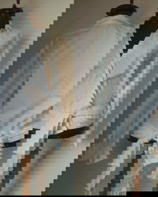 BANANA REPUBLIC BLUZA PETRECUTA BUMBAC ALB