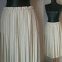 FUSTA PLISATA ALB UNT STRIPE