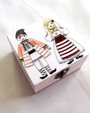 Cutie lemn decorata 35522