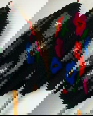 CARDIGAN LANA FLORAL TRICOTAT MANUAL