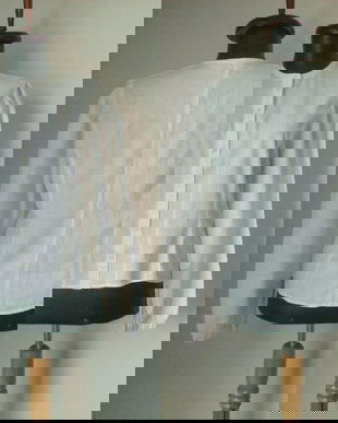 BLUZA VINTAGE 50s BUMBAC ALB