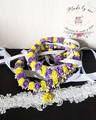 Coronite mov cu galben