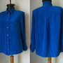 BLUZA MATASE NATURALA ALBASTRU ROYAL