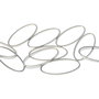 Link din alama, platina, 25x11 mm