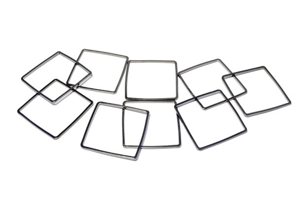 Link din alama, gunmetal, 20x20 mm