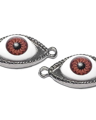 Link metalic, gunmetal, 31x13x7 mm