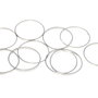 Link din alama, platina, 20 mm