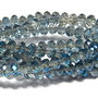 Cristale din sticla, rondelle, 2.5x2 mm, AB