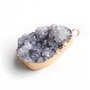 Ametist druzy  - cu  margini electroplacate aur