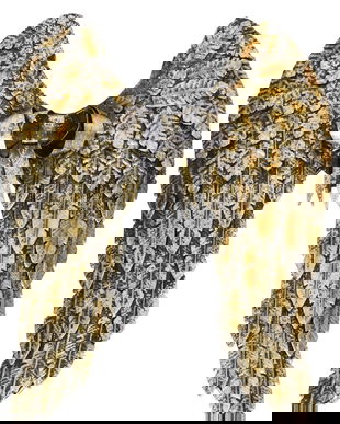 Set aripi din metal cu o decoratiune cu o funda