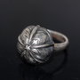 Inel reglabil din argint 925 si 835 cu element decorativ vintage